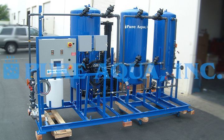 Sistema de Filtragem de Mídia Montado em Suporte 150,000 GPD - Peru