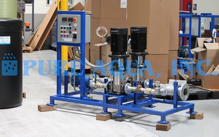Descalcificador Duplo Alternado de Água 115,200 GPD - Iraque