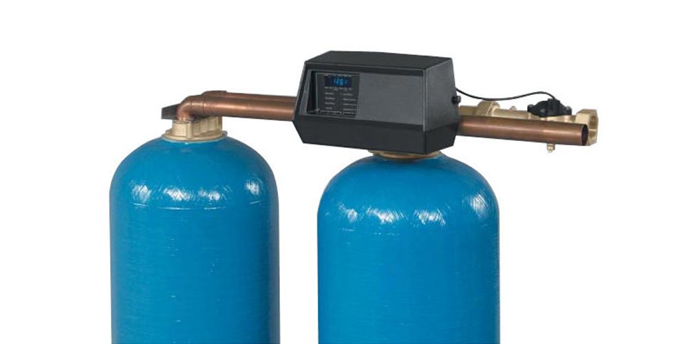 Amaciador de Água de Tanque Duplo SF-900F com Válvula Fleck