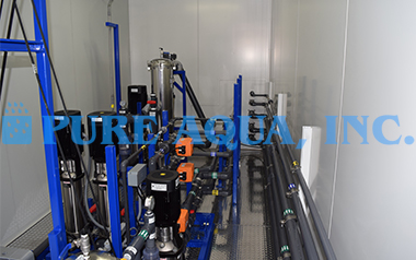 SWRO em Dupla Passagem em Contêiner com Sistema EDI 110 GPM - Turquemenistão