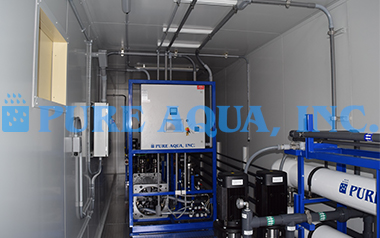 SWRO em Dupla Passagem em Contêiner com Sistema EDI 110 GPM - Turquemenistão