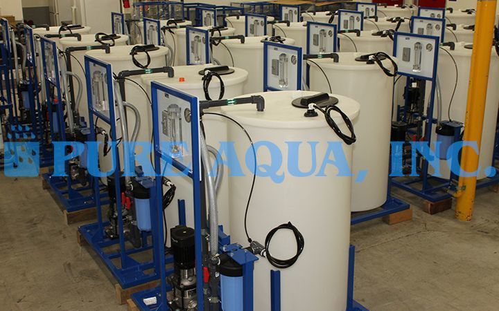 Máquinas de Osmose Reversa de Água Salobra 15 x 1,000 & 3 x 9,000 & 3 x 30,000 GPD - Iraque