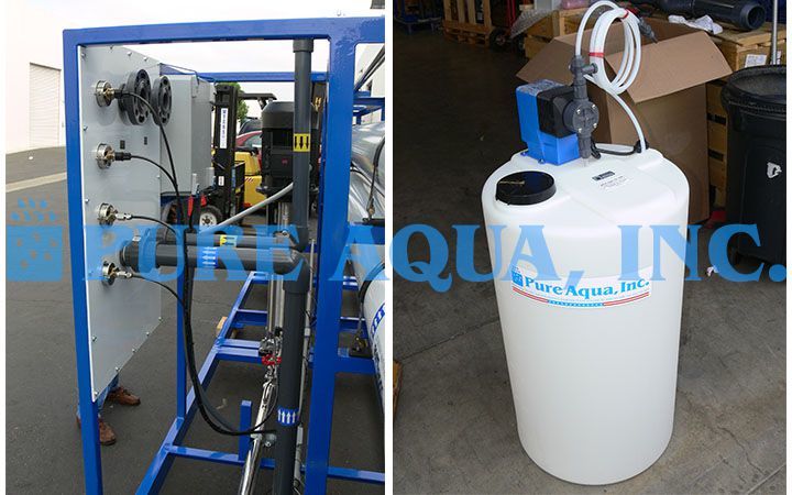 Sistema de Osmose Reversa de Água Salobra 87,000 GPD - Argélia