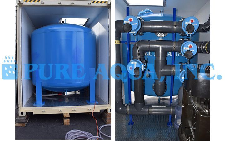 Planta de Osmose Reversa Industrial em Contentor para Fabrico de Cimento 380,000 – Iraque