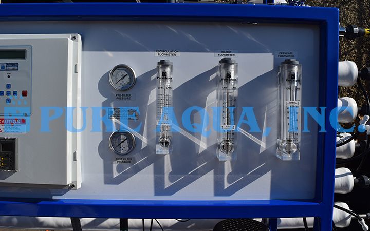 Sistema de Osmose Reversa de Dupla Passagem para Alimentação de Caldeira 27,000 & 12,000 GPD - EUA