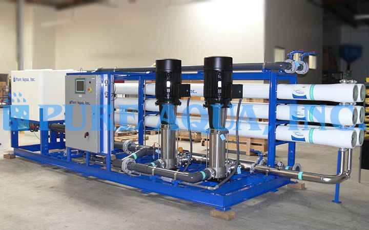 Equipamento de Osmose Reversa Industrial de Água Salobra 320,000 GPD - Egito