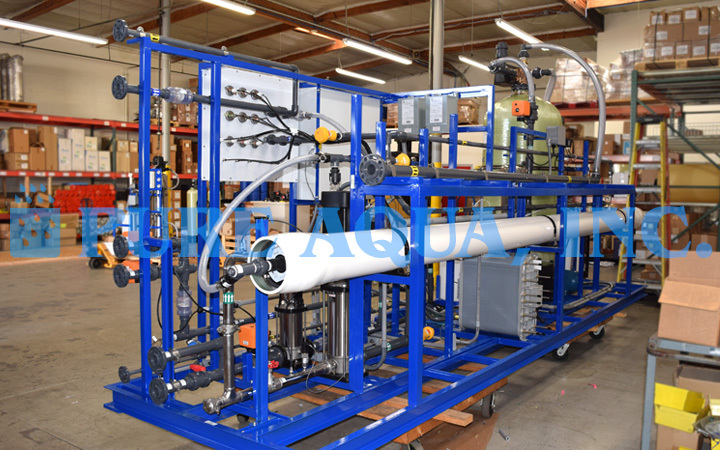 Pacote Industrial de Osmose Reversa com Sistema de EDI para Usinas 20 GPM - Angola
