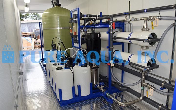 Sistema Portátil de Osmose Reversa de Água Salobra 87,000 GPD - Venezuela