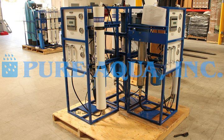 Dispositivo de Osmose Reversa Comercial de Água Salobra 5 x 1,500 GPD - EAU