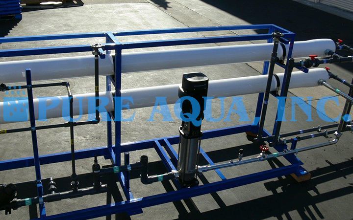 Sistema de Osmose Reversa de Dupla Passagem para a Chevron 28,800 GPD - EUA