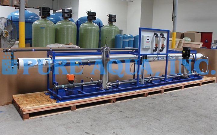 Osmose Reversa Industrial de Água Salobra 43,000 GPD - Azerbaijão
