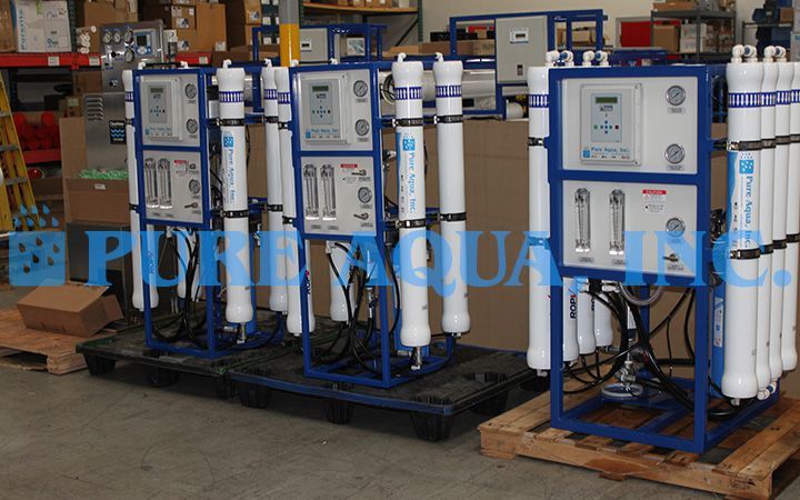 Sistema de Filtragem de Água por Osmose Reversa 2 x 6,000 & 1 x 12,000 GPD - Iraque