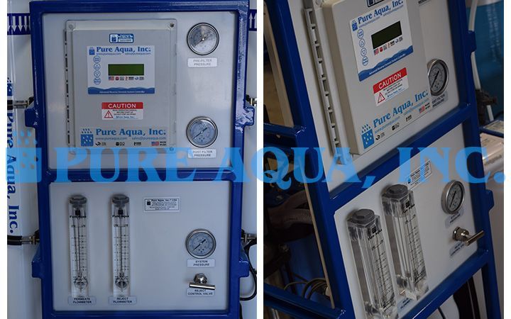 Sistema de Osmose Reversa de Água Salobra Montado em Suporte 9,000 GPD - Egito