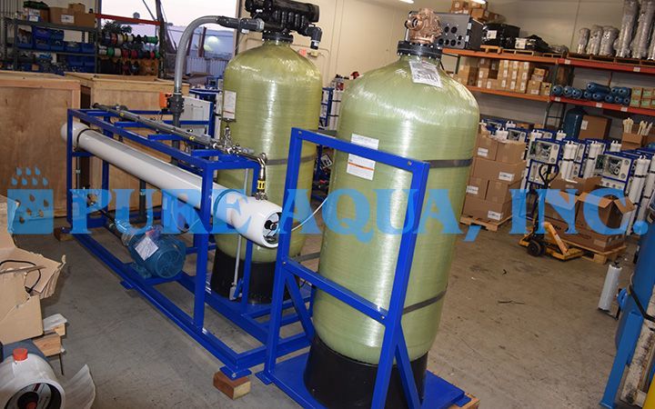 Equipamento Comercial de Osmose Reversa de Água do Mar 12,000 GPD - Singapura