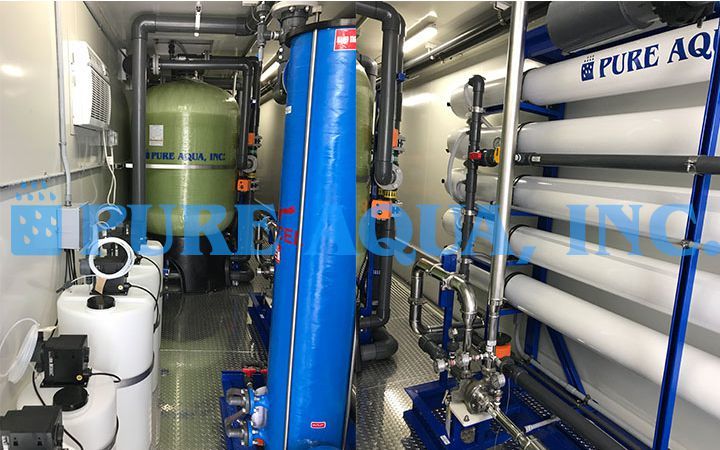 Sistema de Osmose Reversa de Água do Mar em Contentor  100,000 GPD - Venezuela