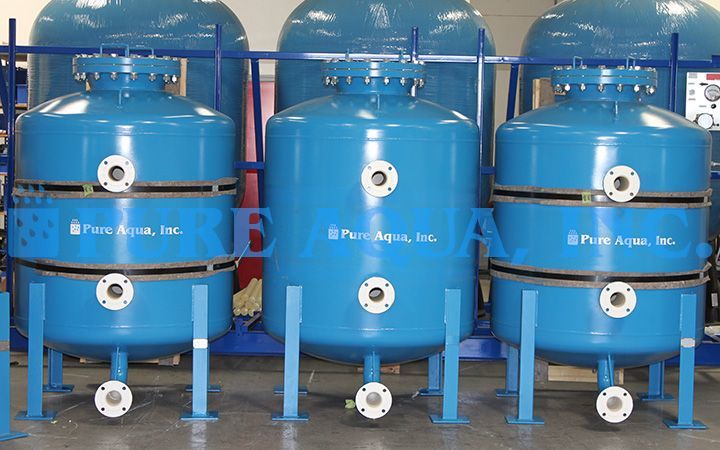 Filtros de Mídia de Antracito 5 x 100 GPM - Arábia Saudita