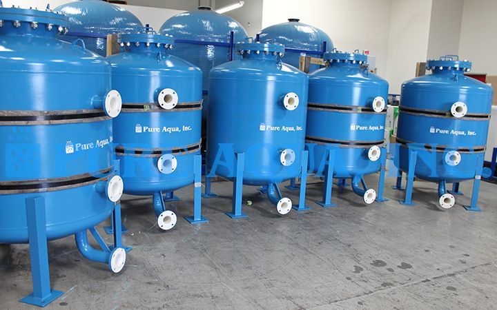 Filtros de Mídia de Antracito 5 x 100 GPM - Arábia Saudita