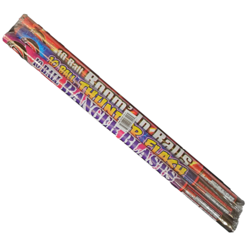 Crackling 10 Ball Roman Candle 3Pk