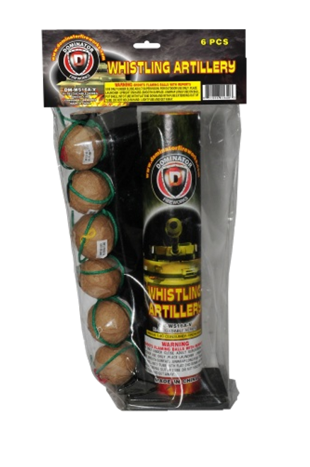 Poly Pack Whistling Artillery Shell 6Pk