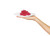 Hand holding a natural strawberry flavored botanical edible fruit chew