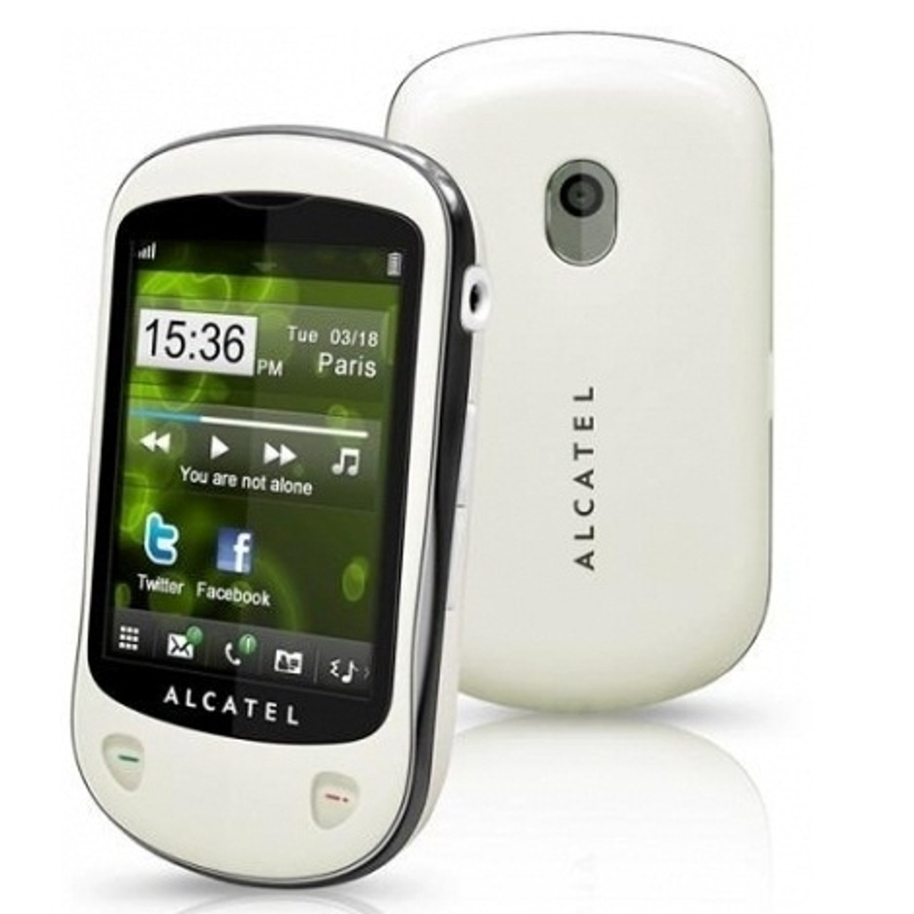 ALCATEL OT-710A WHITE TOUCHSCREEN GSM UNLOCKED WHOLESALE CELL PHONES