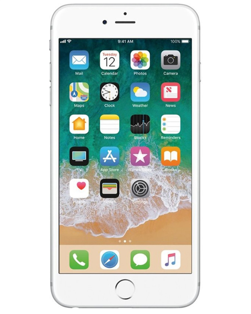 APPLE IPHONE 6S PLUS 16GB SILVER 4G LTE GSM UNLOCKED FACTORY REFURBISHED
