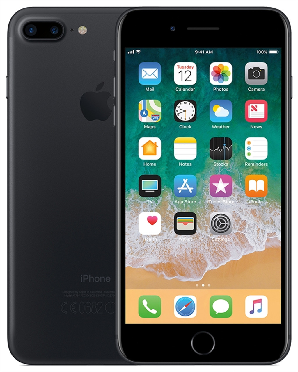 APPLE IPHONE 7+ PLUS 32GB BLACK 4G LTE GSM UNLOCKED
