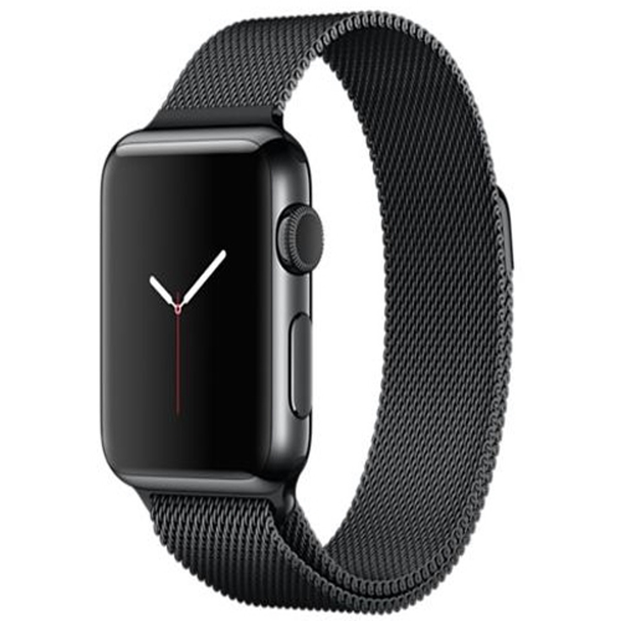 APPLE MMFK2 Watch 38mm Space Black Stainless Steel Case with Space Black Milanese Loop