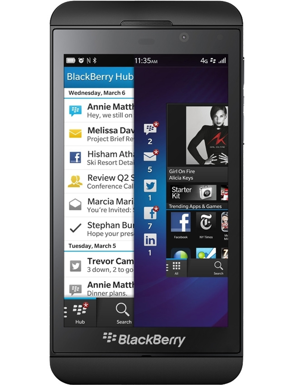 BLACKBERRY Z10 16GB BLACK 4G LTE VERIZON / PAGEPLUS LTE & GSM UNLOCKED
