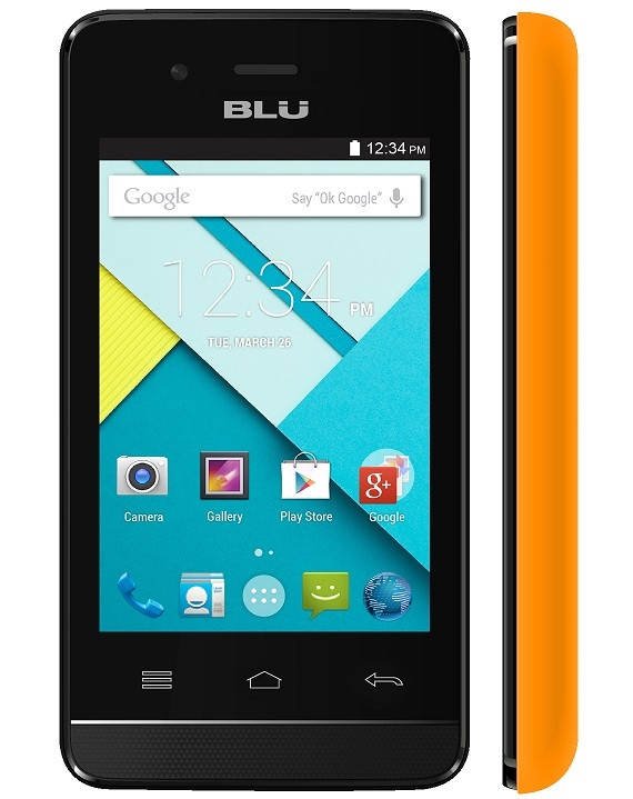 BRAND NEW BLU DASH 3.5 CE D350 ORANGE
