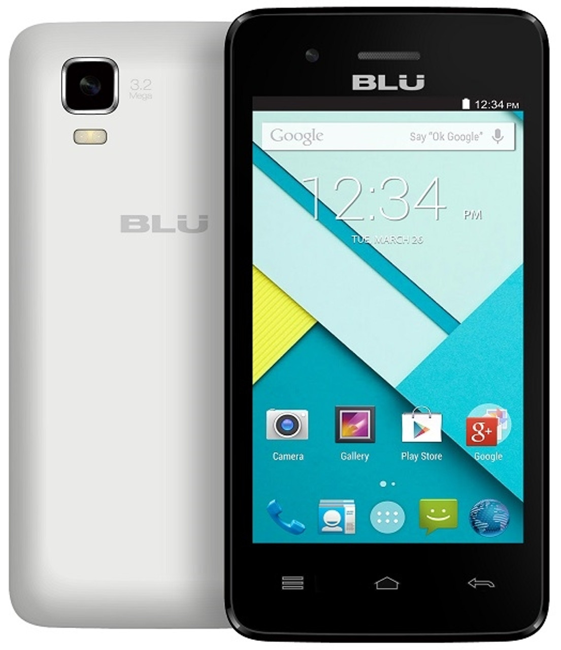 BRAND NEW BLU DASH 4.0 C D370u WHITE 4G