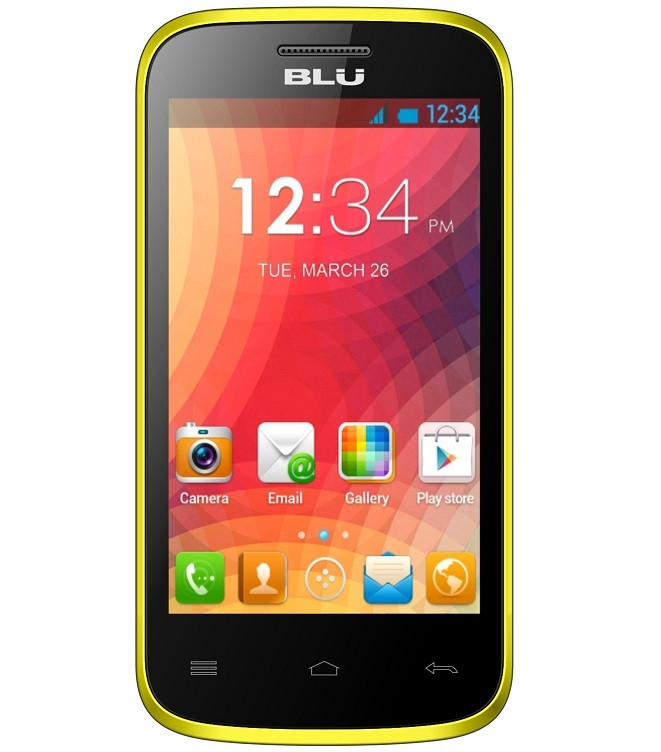 BRAND NEW BLU DASH JR 4.0 D142x YELLOW DUAL-SIM