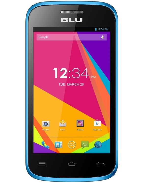 BRAND NEW BLU DASH JR 4.0k D142k BLUE DUAL-SIM