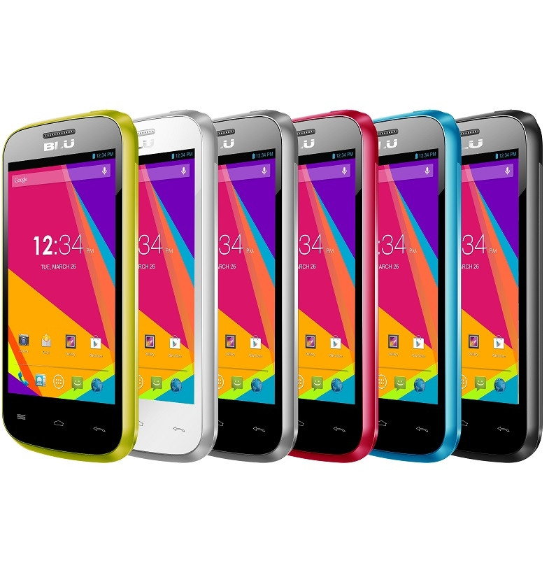 BRAND NEW BLU DASH JR 4.0k D142k BLUE DUAL-SIM