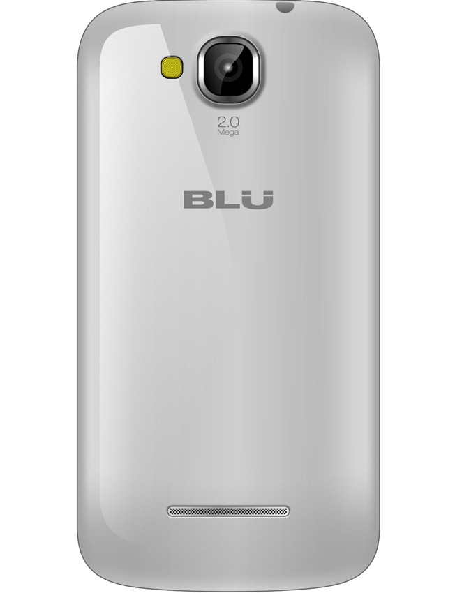 BRAND NEW BLU DASH JR 4.0k D143K SILVER DUAL-SIM CELL PHONE