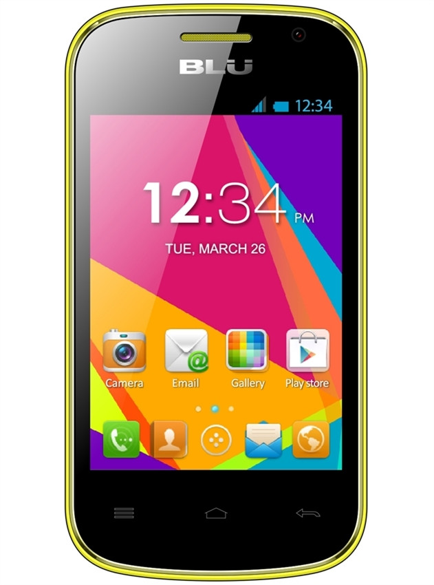 BRAND NEW BLU DASH JR SOCIAL D141S YELLOW