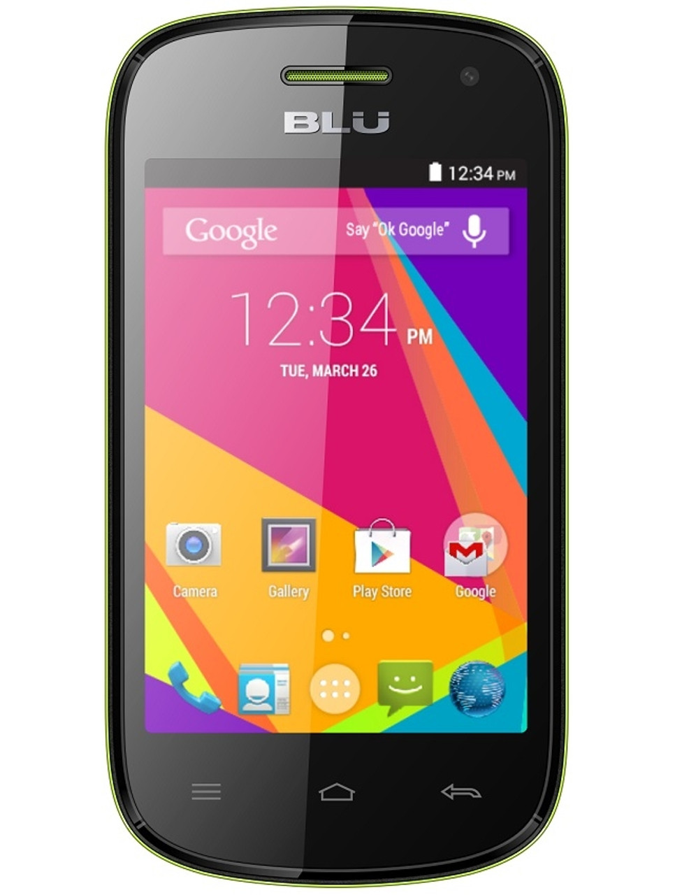 BRAND NEW BLU DASH JR TV D141T BLACK / YELLOW DUAL-SIM