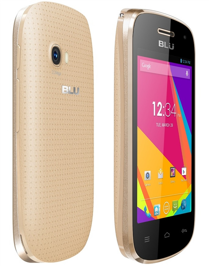 Wholesale Brand New Blu Dash Jr Tv D141t Gold Dual-Sim GSM