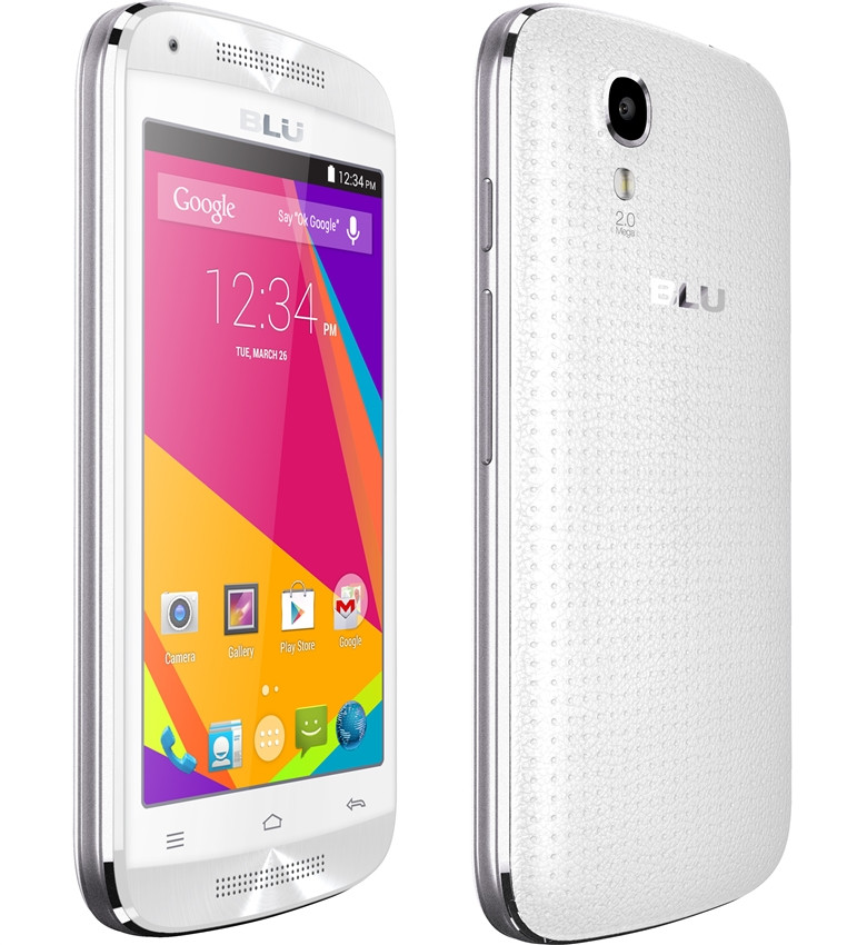 BRAND NEW BLU DASH MUSIC JR D390 WHITE / SILVER