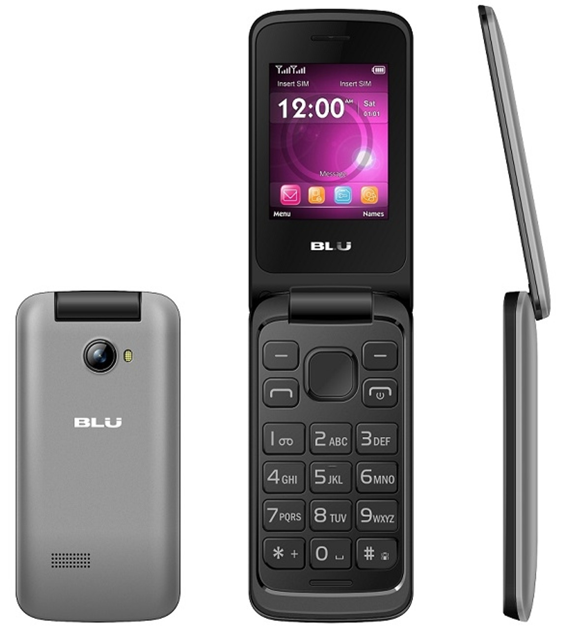 BRAND NEW BLU DIVA FLEX 2.4 T350 GREY QUAD-BAND