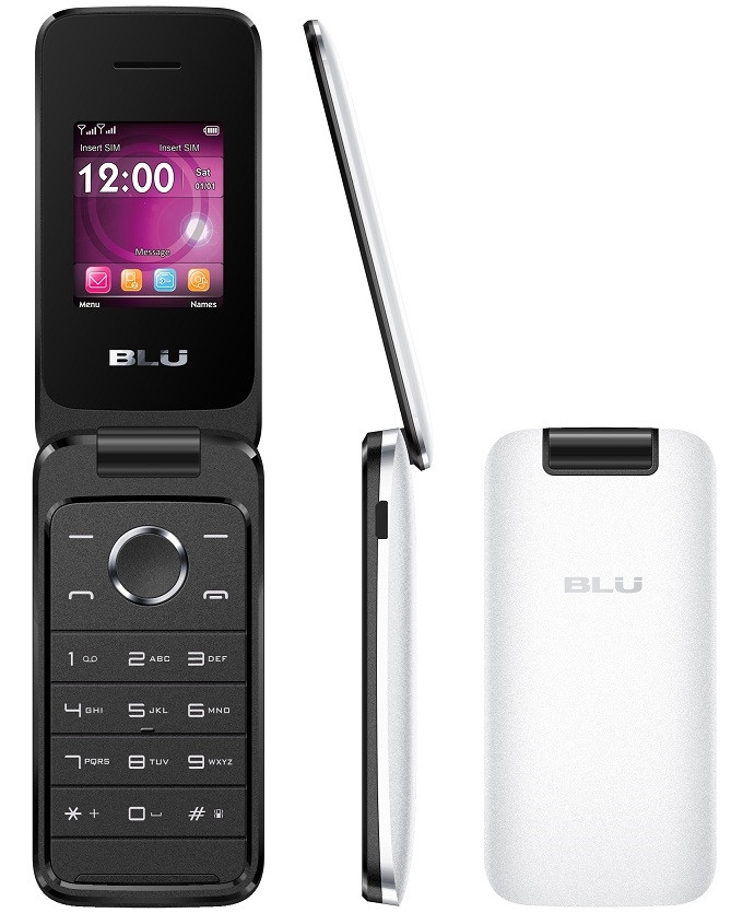 BRAND NEW BLU DIVA FLEX T370x WHITE QUAD-BAND