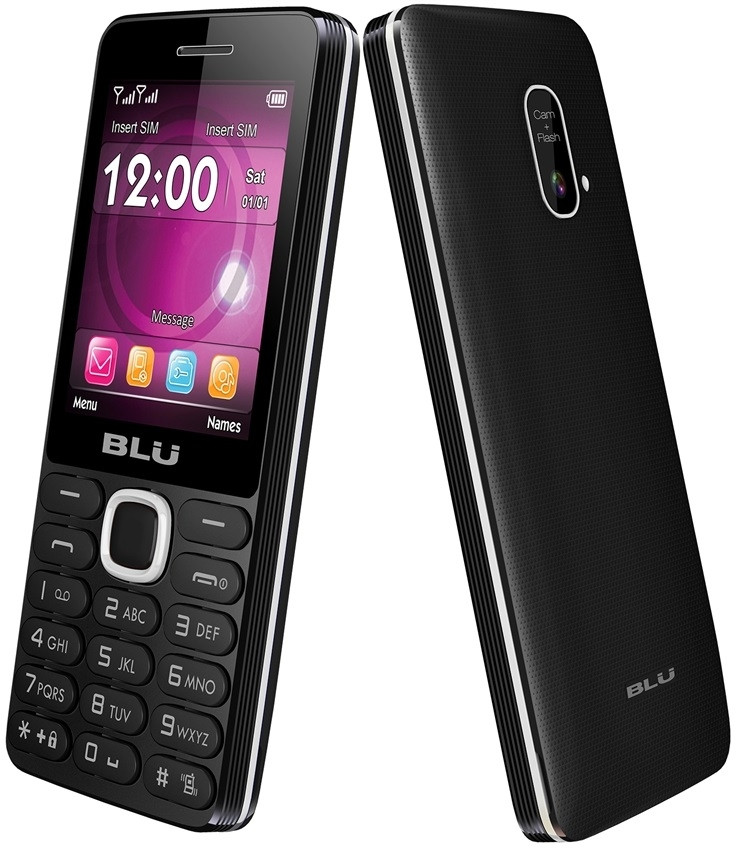 BRAND NEW BLU JANET L T230 BLACK DUAL-SIM CELL PHONES