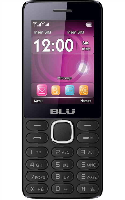BRAND NEW BLU JANET L T230 BLACK DUAL-SIM CELL PHONES