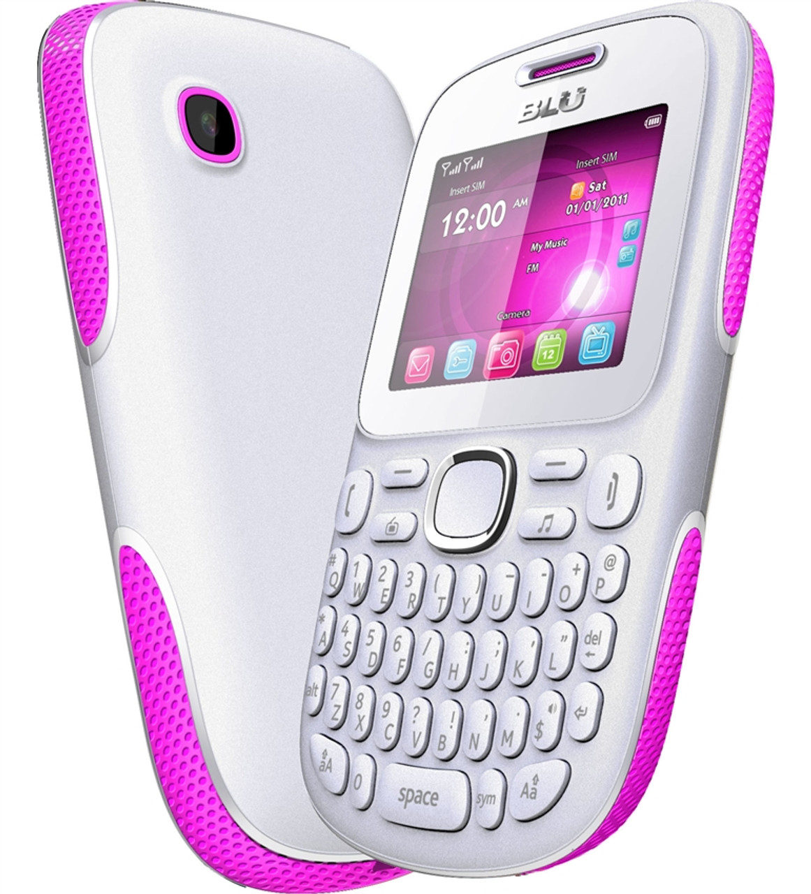 BRAND NEW BLU SAMBA TV Q170T WHITE/PINK QX