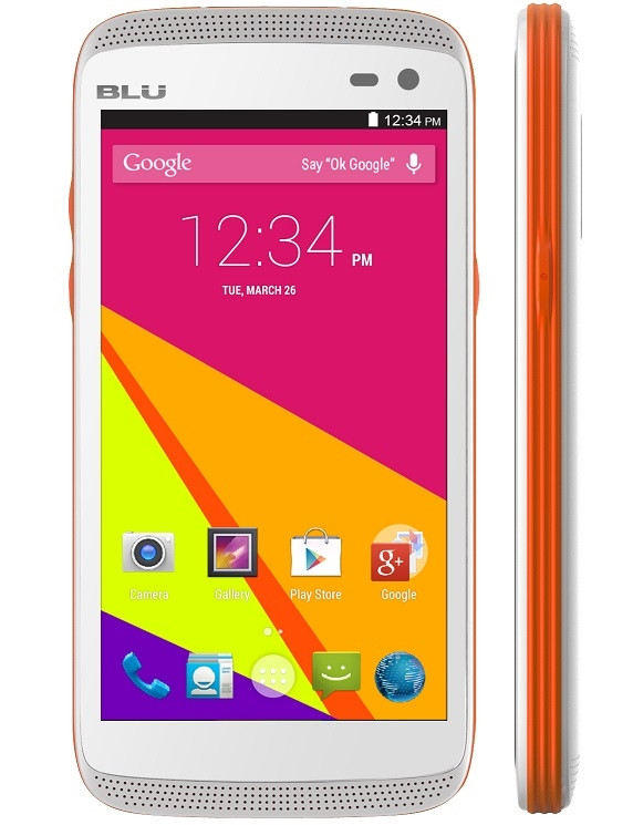 BRAND NEW BLU SPORT 4.5 S430U 4G WHITE ORANGE