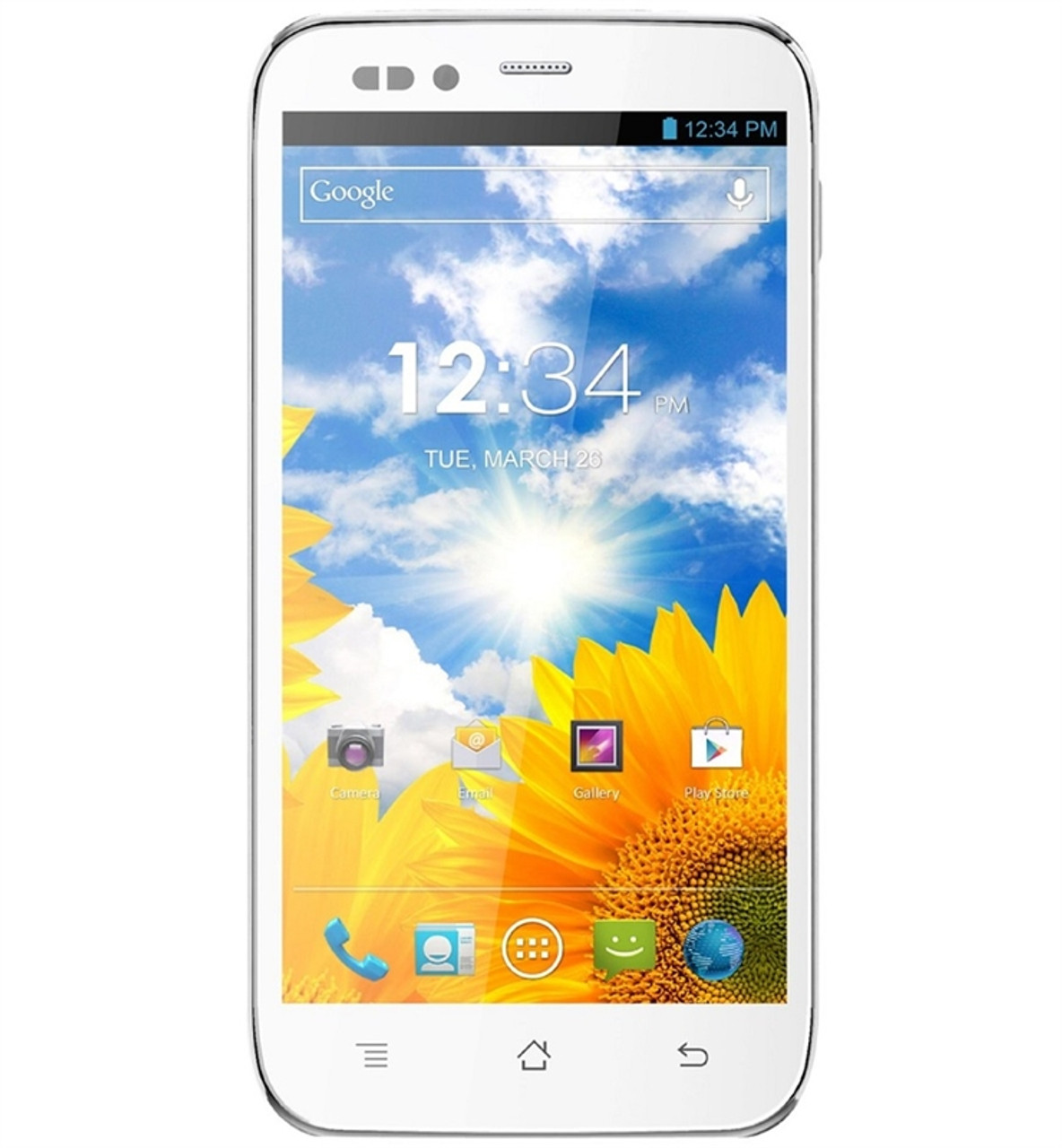 BRAND NEW BLU STUDIO 5.0S D570a WHITE 3G WI-FI DUAL-SIM DUAL-CORE 1.2GHZ 4GB 8-MEGAPIXEL DUAL-CAM 5" qHD TOUCHSCREEN ANDROID 4.1 GSM UNLOCKED WHOLESALE CELL PHONES