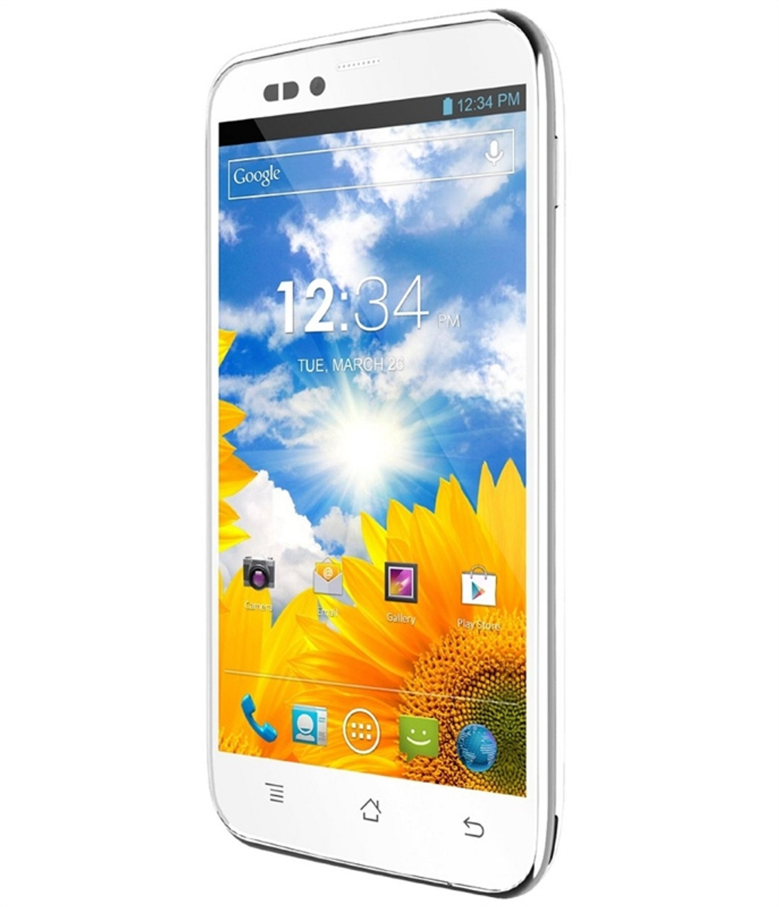 BRAND NEW BLU STUDIO 5.0S D570a WHITE 3G WI-FI DUAL-SIM DUAL-CORE 1.2GHZ 4GB 8-MEGAPIXEL DUAL-CAM 5" qHD TOUCHSCREEN ANDROID 4.1 GSM UNLOCKED WHOLESALE CELL PHONES