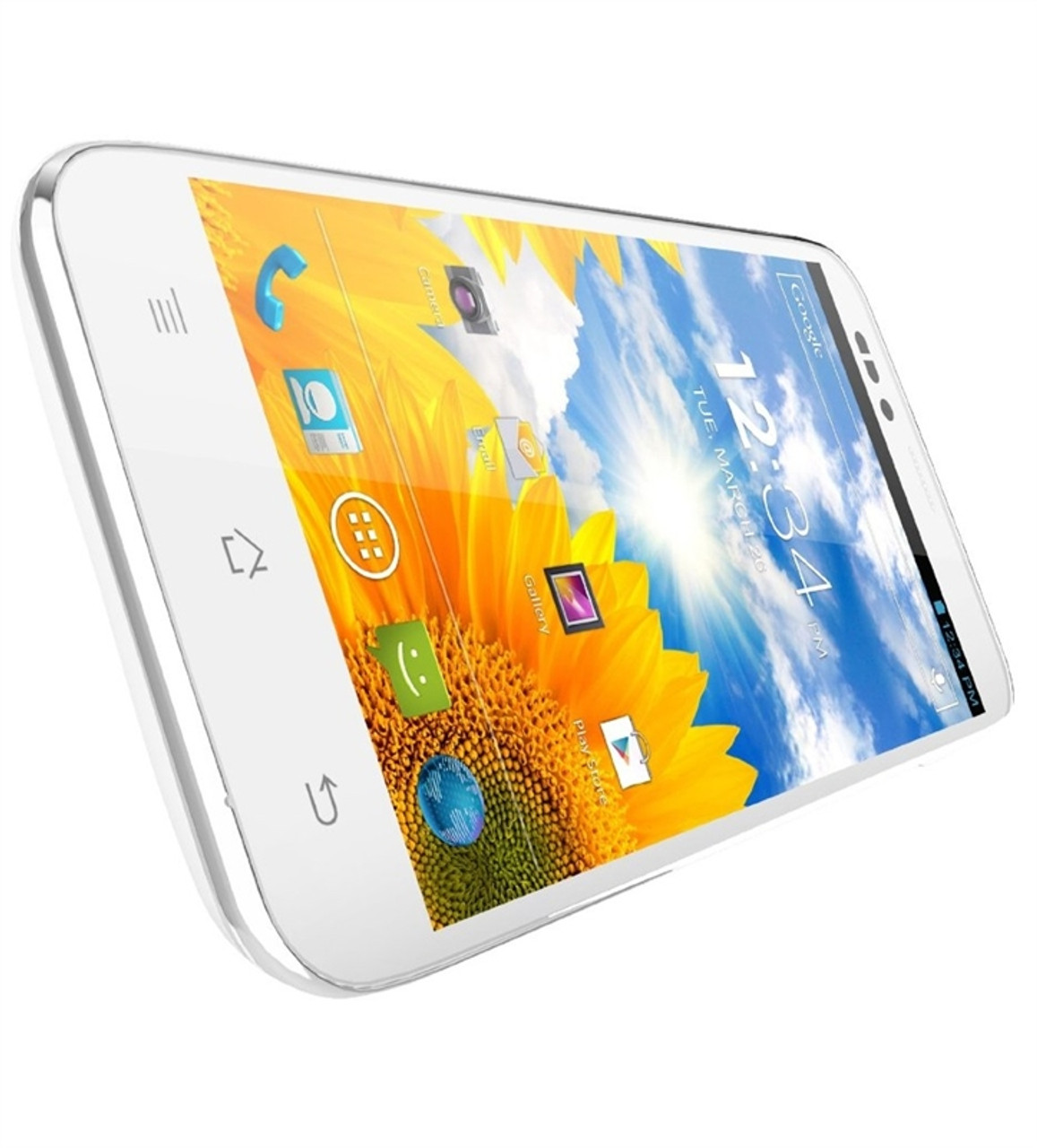 BRAND NEW BLU STUDIO 5.0S D570a WHITE 3G WI-FI DUAL-SIM DUAL-CORE 1.2GHZ 4GB 8-MEGAPIXEL DUAL-CAM 5" qHD TOUCHSCREEN ANDROID 4.1 GSM UNLOCKED WHOLESALE CELL PHONES