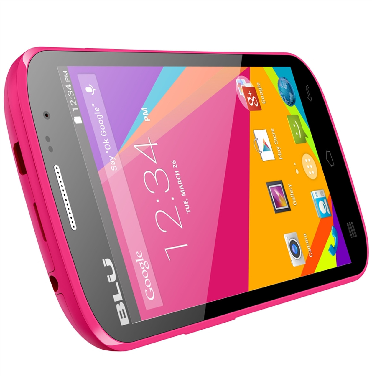 BRAND NEW BLU STUDIO 5.0k D531K NEON PINK CELL PHONES