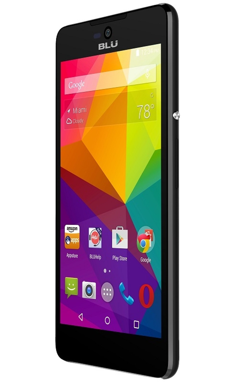BRAND NEW BLU STUDIO C 5+5 D890u BLACK 4G 850/1700/1900